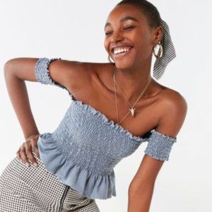 Urban Outfitters Off the Shoulder Crop Top